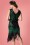 Unique Vintage - Veronique Fringe Flapper Dress Années 20 en Vert Métallisé 2