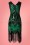 Unique Vintage - Veronique Fringe Flapper-jurk in metallic groen 7