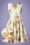 Victory Parade - TopVintage Exclusive ~ 50s Sissy Chinese Cat Dress in Cream