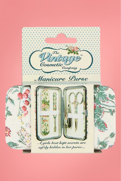 The Vintage Cosmetic Company - Floral Manicure Purse 2