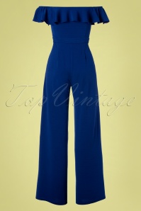 Wild Pony - 70s Hedi Jumpsuit in Royal Blue 5
