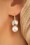 Lovely - Vivienne Pearl and Crystal Earrings Années 50 en Doré