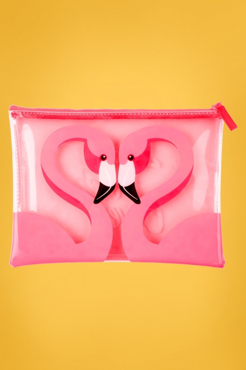 Sunny Life - 60s Flamingo See Thru Pouch