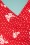 Topvintage Boutique Collection - De Janice vlinderjurk in rood en wit 4
