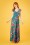 Lien & Giel - Sitges Birdy Maxi Dress Années 60 en Jade
