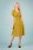 Louche - Chantal Mini Fleur Tea Dress Années 40 en Jaune 5
