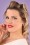 Lovely - Mae Crystal Clover and Pearl Earrings Années 50 en Argenté 2