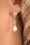 Lovely - Lillian Crystal and Teardrop Pearl Earrings Années 20 en Argenté