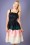 Vixen - 50s Sally Scalloped Border Print Dress in Black