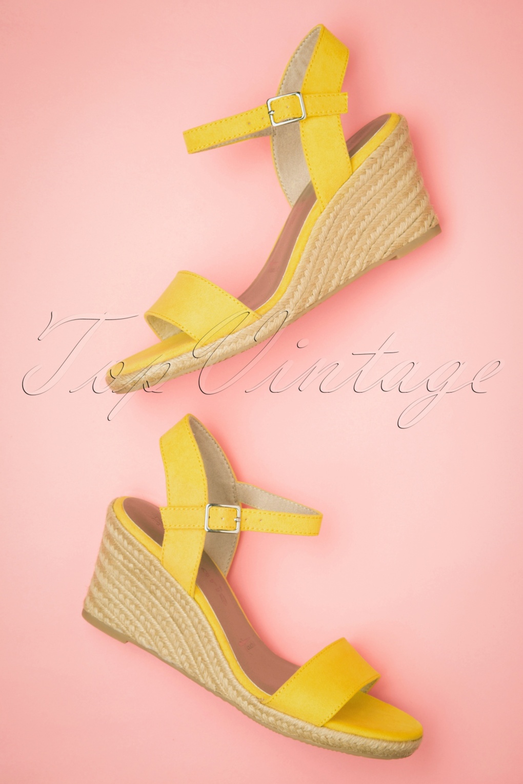 new look yellow wedges