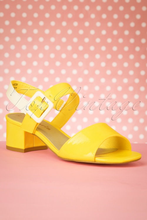 Tamaris - 60s Trina Sandals in Sunshine Yellow 2