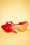 Tamaris - Jenny Lacquer T-Strap Pumps Années en Rouge Piment 5