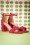  - Fabs Suedine Sandalettes Années 60 en Rouge 5