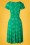 Pretty Vacant - Gloria Palm Dress Années 50 en Vert Palmier 3