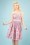 Collectif Clothing - 50s Jade Summer Flamingo Swing Dress in Pink