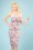 Collectif Clothing 27410 Monica Summer Flamingo Pencil Dress 20180815 006W