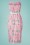 Collectif Clothing - Monica Summer Flamingo Pencil Dress Années 50 en Rose 4