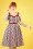 Collectif Clothing - Nova Candy Stripe Swing Dress Années 50 en Multi