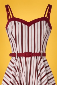 Collectif Clothing - Nova Candy Stripe Swing-Kleid in Multi 4