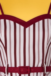 Collectif Clothing - Nova Candy Stripe Swing Dress Années 50 en Multi 6