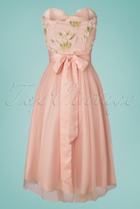 Collectif Clothing - Hillary Blossom Flower Swing-Kleid für besondere Anlässe in Rosa 7