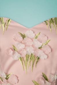Collectif Clothing - Hillary Blossom Flower Occasion swingjurk in roze 5