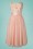 Collectif Clothing - Hillary Blossom Flower Occasion Swing Dress Années 50 en Rose  3