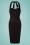 Collectif Clothing - Wanda Pencil Dress Années 50 en Noir 2