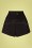 Bright and Beautiful - 70s Madison Cord Shorts in Black 2