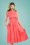 Collectif Clothing 27416 Nia Plain Swing Dress in Peach 20180814 020W