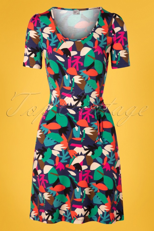 Wow To Go! - 60s Britt Papercut A-Line Dress in Multi 2