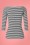Collectif Clothing - Frou Frou Striped T-Shirt Années 50 en Noir et Blanc 2