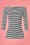Collectif Clothing - Frou Frou Striped T-Shirt Années 50 en Noir et Blanc