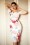 50s Guapa Floral Pencil Dress in Ivory