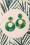 Collectif Clothing - 50s Eeva Hoop Earrings in Green
