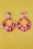 Collectif Clothing - 50s Eeva Hoop Earrings in Red 3