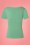 Collectif Clothing - Roberta Plain T-Shirt Années 50 en Vert Antique 2
