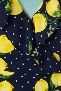 Smashed Lemon - Lia Lemon-jurk in marineblauw 5