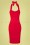 Vintage Chic for Topvintage - 50s Adalynn Pencil Dress in Lipstick Red