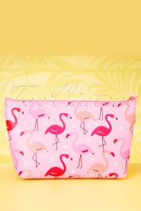Collectif Clothing - Flamingo Parade Make Up Pouch Années 50 4