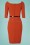 Vintage Chic for Topvintage - 50s Neila Pencil Dress in Cinnamon 5