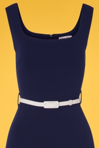 Vintage Chic for Topvintage - 50s Mia Pencil Dress in Navy 3