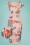 Vintage Chic for Topvintage - Ruby Bouquet Pencil Dress Années 50 en Rose 2