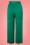 Closet London - 70s Robyn Pleated Trousers in Emerald Green 2