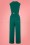 Closet London - 70s Seam Jumpsuit in Teal Green 2