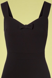 Vintage Chic for Topvintage - 50s Amara Bow Pencil Dress in Black 2
