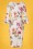 Vintage Chic for Topvintage - Emersyn Bleistiftkleid mit Blumenmuster in Elfenbeinweiß 3