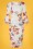 Vintage Chic for Topvintage - Emersyn Bleistiftkleid mit Blumenmuster in Elfenbeinweiß 2
