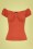 Collectif Clothing - Dolores Top Carmen in gebranntem Orange 2