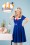 Glamour Bunny - Ella Swing Dress Années 50 en Bleu Royal 11